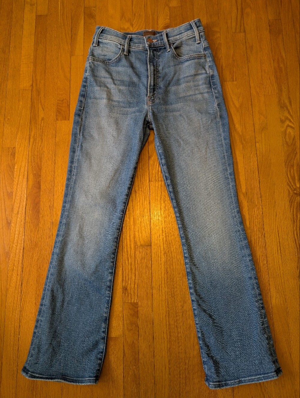 MOTHER The Hustler Ankle Jeans Read Between The Lines Size 26